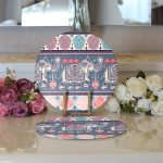 Realhomes Modern Fil Desen Dijital Baskılı Modern 2'li Yuvarlak Servis Altlığı - Supla Realhomes