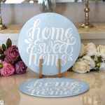 - Supla2li-776-Gorsel1 - Realhomes  Realhomes Home Sweet Home Dijital Baskılı Modern 2'li Yuvarlak Servis Altlığı - Supla Realhomes