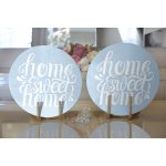 - Supla2li-776-Gorsel2 - Realhomes  Realhomes Home Sweet Home Dijital Baskılı Modern 2'li Yuvarlak Servis Altlığı - Supla Realhomes