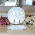 - Supla2li-776-Gorsel3 - Realhomes  Realhomes Home Sweet Home Dijital Baskılı Modern 2'li Yuvarlak Servis Altlığı - Supla Realhomes