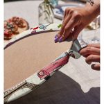 Realhomes Eyfel Kulesi Desenli Dijital Baskılı Modern 2'li Yuvarlak Servis Altlığı - Supla Realhomes