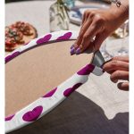 Realhomes Kalp Desen Dijital Baskılı Modern 2'li Yuvarlak Servis Altlığı - Supla Realhomes