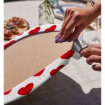 - Supla2li-782-Gorsel4 - Realhomes  Realhomes Kalp Desen Dijital Baskılı Modern 2'li Yuvarlak Servis Altlığı - Supla Realhomes