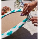 - Supla2li-787-Gorsel4 - Realhomes  Realhomes Kalp Desen Dijital Baskılı Modern 2'li Yuvarlak Servis Altlığı - Supla Realhomes