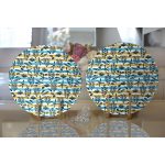 - Supla2li-7915-Gorsel2 - Realhomes Realhomes Beyaz Zemin Üzerinde Renkli Modern Çizgili Deniz Motifli 2'li Yuvarlak Servis Altlığı - Supla Realhomes