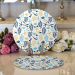 - Supla2li-7917-Gorsel1 - Realhomes Realhomes Beyaz Zemin Üzerinde Renkli Deniz Motifli 2'li Yuvarlak Servis Altlığı - Supla Realhomes