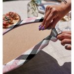 - Supla2li-7923-Gorsel4 - Realhomes Realhomes Beyaz Zeminli Siyah Ekose Desenli Dijital Baskılı Modern 2'li Yuvarlak Servis Altlığı - Supla Realhomes