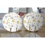 - Supla2li-7946-Gorsel2 - Realhomes Realhomes Beyaz Zemin Üzerinde Gold Detaylı Kartanesi Desenli 2'li Yuvarlak Servis Altlığı - Supla Realhomes