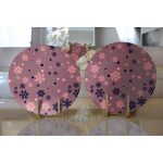 Realhomes Renkli Zeminli Kartanesi Desenli Dijital Baskılı Modern 2'li Yuvarlak Servis Altlığı - Supla Realhomes