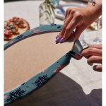 - Supla2li-7953-Gorsel4 - Realhomes Realhomes Renkli Zeminli Kartanesi Desenli Dijital Baskılı Modern 2'li Yuvarlak Servis Altlığı - Supla Realhomes