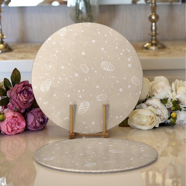 - Supla2li-7956-Gorsel1 - Realhomes  Realhomes Home Sweet Home Dijital Baskılı Modern 2'li Yuvarlak Servis Altlığı - Supla Realhomes