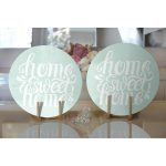 - Supla2li-797-Gorsel2 - Realhomes Realhomes Home Sweet Home Dijital Baskılı Modern 2'li Yuvarlak Servis Altlığı - Supla Realhomes