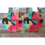 - Supla2li-8063-Gorsel2 - Realhomes Realhomes Renkli Zeminli Geometrik Desenli Dijital Baskılı Modern 2'li Yuvarlak Servis Altlığı - Supla Realhomes