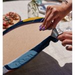 Realhomes Rengarenk Zemin Üzerinde Pastel Desenli Çiçek Motifli Modern 2'li Yuvarlak Servis Altlığı - Supla Realhomes