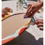 - Supla2li-8159-Gorsel4 - Realhomes Realhomes Beyaz Zeminli Geometrik Desenli Dijital Baskılı Modern 2'li Yuvarlak Servis Altlığı - Supla Realhomes