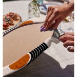 - Supla2li-8186-Gorsel4 - Realhomes Realhomes Renkli Zeminli Geometrik Desenli Dijital Baskılı Modern 2'li Yuvarlak Servis Altlığı - Supla Realhomes