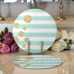 - Supla2li-8216-Gorsel1 - Realhomes Realhomes Beyaz Zemin Üzerinde Renkli Yatay Çizgili 2'li Yuvarlak Servis Altlığı - Supla Realhomes