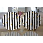 - Supla2li-8217-Gorsel2 - Realhomes Realhomes Beyaz Zemin Üzerinde Gold Detaylı Çizgili 2'li Yuvarlak Servis Altlığı - Supla Realhomes