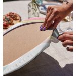 Realhomes Renkli Zeminli Geometrik Desenli Dijital Baskılı Modern 2'li Yuvarlak Servis Altlığı - Supla Realhomes