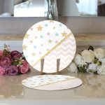 - Supla2li-8258-Gorsel3 - Realhomes Realhomes Renkli Zeminli Geometrik Desenli Dijital Baskılı Modern 2'li Yuvarlak Servis Altlığı - Supla Realhomes