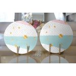 - Supla2li-8266-Gorsel2 - Realhomes Realhomes Beyaz Zemin Üzerinde Gold Detaylı Geometrik Desenli 2'li Yuvarlak Servis Altlığı - Supla Realhomes