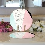 - Supla2li-8275-Gorsel3 - Realhomes Realhomes Beyaz Zemin Üzerinde Renkli Geometrik Desenli Dijital Baskılı Modern 2'li Yuvarlak Servis Altlığı - Supla Realhomes