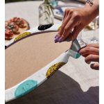 - Supla2li-8279-Gorsel4 - Realhomes Realhomes Beyaz Zeminli Renkli Puantiyeli Dijital Baskılı Modern 2'li Yuvarlak Servis Altlığı - Supla Realhomes