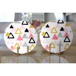 - Supla2li-8293-Gorsel2 - Realhomes Realhomes Beyaz Zemin Üzerinde Renkli Geometrik Desenli Dijital Baskılı Modern 2'li Yuvarlak Servis Altlığı - Supla Realhomes