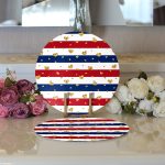 - Supla2li-8304-Gorsel3 - Realhomes Realhomes Beyaz Zemin Üzerinde Gold Detaylı Kalp Desenli Modern 2'li Yuvarlak Servis Altlığı - Supla Realhomes