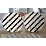 - Supla2li-8326-Gorsel2 - Realhomes Realhomes Beyaz Zemin Üzerinde Gold Detaylı Kalp Desenli Modern 2'li Yuvarlak Servis Altlığı - Supla Realhomes