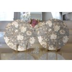 - Supla2li-8344-Gorsel2 - Realhomes  Realhomes Renkli Zemin Üzerinde Gül Desenli Dijital Baskılı Modern 2'li Yuvarlak Servis Altlığı - Supla Realhomes