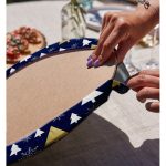 Realhomes Renkli Zeminli Çamağacı Desenli Dijital Baskılı Modern 2'li Yuvarlak Servis Altlığı - Supla Realhomes