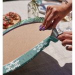 - Supla2li-8402-Gorsel4 - Realhomes Realhomes Renkli Zeminli Kartanesi Desenli Dijital Baskılı Modern 2'li Yuvarlak Servis Altlığı - Supla Realhomes