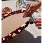 Realhomes Renkli Zeminli Çamağacı Desenli Dijital Baskılı Modern 2'li Yuvarlak Servis Altlığı - Supla Realhomes