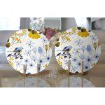 - Supla2li-8434-Gorsel2 - Realhomes Realhomes Beyaz Zemin Üzerinde Rengarenk Çiçek Desenli 2'li Yuvarlak Servis Altlığı - Supla Realhomes