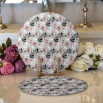 - Supla2li-8457-Gorsel1 - Realhomes Realhomes Pastel Zemin Üzerinde Yaprak Desenli Dijital Baskılı Modern 2'li Yuvarlak Servis Altlığı - Supla Realhomes