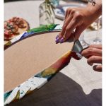 - Supla2li-8478-Gorsel4 - Realhomes Realhomes Beyaz Zeminli Sonbahar Yaprak Desenli Dijital Baskılı Modern 2'li Yuvarlak Servis Altlığı - Supla Realhomes