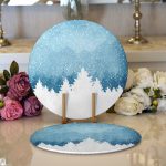 Realhomes Dijital Baskılı Modern 2'li Yuvarlak Servis Altlığı - Supla Realhomes