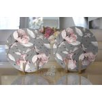 Realhomes Pastel Zeminli Rengarenk Çiçek Desenli Dijital Baskılı Modern 2'li Yuvarlak Servis Altlığı - Supla Realhomes