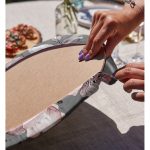 Realhomes Pastel Zeminli Rengarenk Çiçek Desenli Dijital Baskılı Modern 2'li Yuvarlak Servis Altlığı - Supla Realhomes