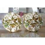 - Supla2li-8486-Gorsel2 - Realhomes Realhomes Beyaz Zeminli Sonbahar Yaprak Desenli Dijital Baskılı Modern 2'li Yuvarlak Servis Altlığı - Supla Realhomes