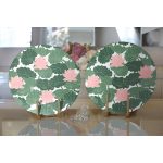 - Supla2li-8499-Gorsel2 - Realhomes Realhomes Beyaz Zemin Üzerinde Yeşil Yaprak Desenli 2'li Yuvarlak Servis Altlığı - Supla Realhomes