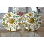 - Supla2li-8512-Gorsel2 - Realhomes Realhomes Beyaz Zeminli Sonbahar Yaprak Desenli Dijital Baskılı Modern 2'li Yuvarlak Servis Altlığı - Supla Realhomes