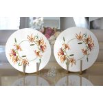 Realhomes Beyaz Zemin Üzerinde Rengarenk Çiçek Desenli 2'li Yuvarlak Servis Altlığı - Supla Realhomes
