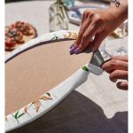 Realhomes Beyaz Zemin Üzerinde Rengarenk Çiçek Desenli 2'li Yuvarlak Servis Altlığı - Supla Realhomes