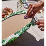 - Supla2li-8563-Gorsel4 - Realhomes  Realhomes Beyaz Zemin Üzerinde Yeşil Yaprak Desenli 2'li Yuvarlak Servis Altlığı - Supla Realhomes