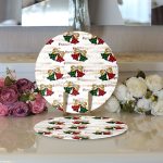 - Supla2li-8620-Gorsel3 - Realhomes Müzik Notaları Ekose Çan Motifli Özel Tasarım 2'li Yuvarlak Servis Altlığı – Supla Realhomes