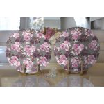 - Supla2li-8625-Gorsel2 - Realhomes Realhomes Rengarenk Zemin Üzerinde Çiçek Desenli Dijital Baskılı Modern 2'li Yuvarlak Servis Altlığı - Supla Realhomes