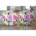 - Supla2li-8657-Gorsel2 - Realhomes  Realhomes Beyaz Zemin Üzerinde Rengarenk Çiçek Desenli 2'li Yuvarlak Servis Altlığı - Supla Realhomes