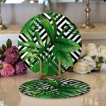 Realhomes Dijital Baskılı Modern 2'li Yuvarlak Servis Altlığı - Supla Realhomes